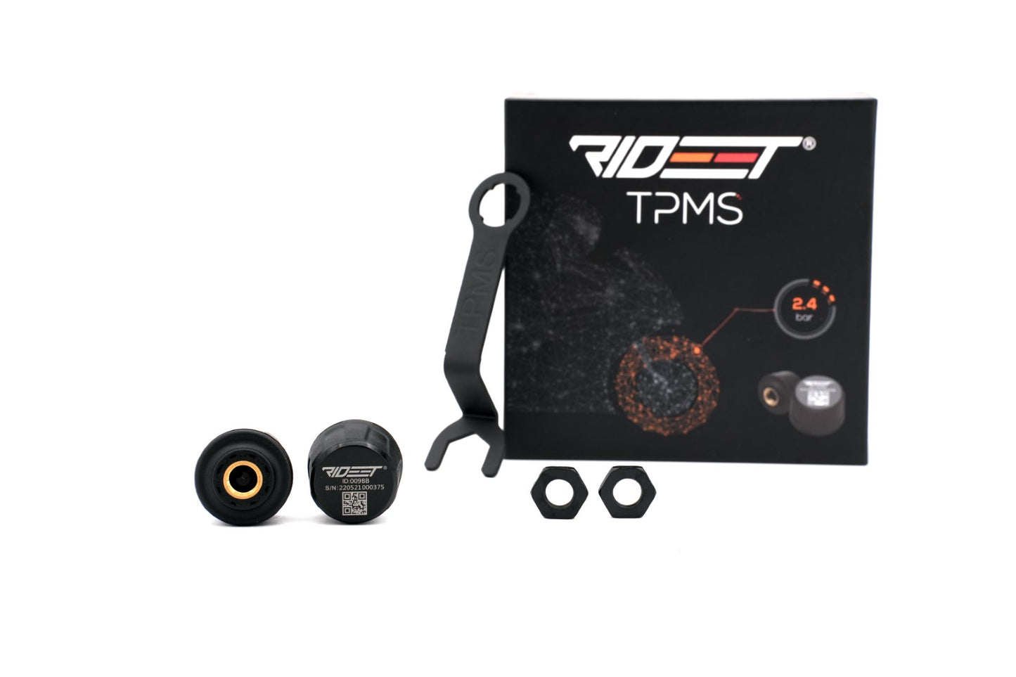 RIDEET TPMS Tire Pressure and Temperature Monitoring System