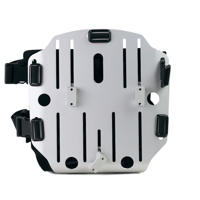 Aluminium-Taschenhalter mit verstellbarer Hypalon-Vorderseite und Schnellkupplung + BMW R12 NineT linker Rahmen
