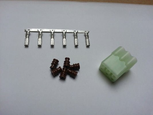 Wasserdichter Steckersatz klar (6-Pin)