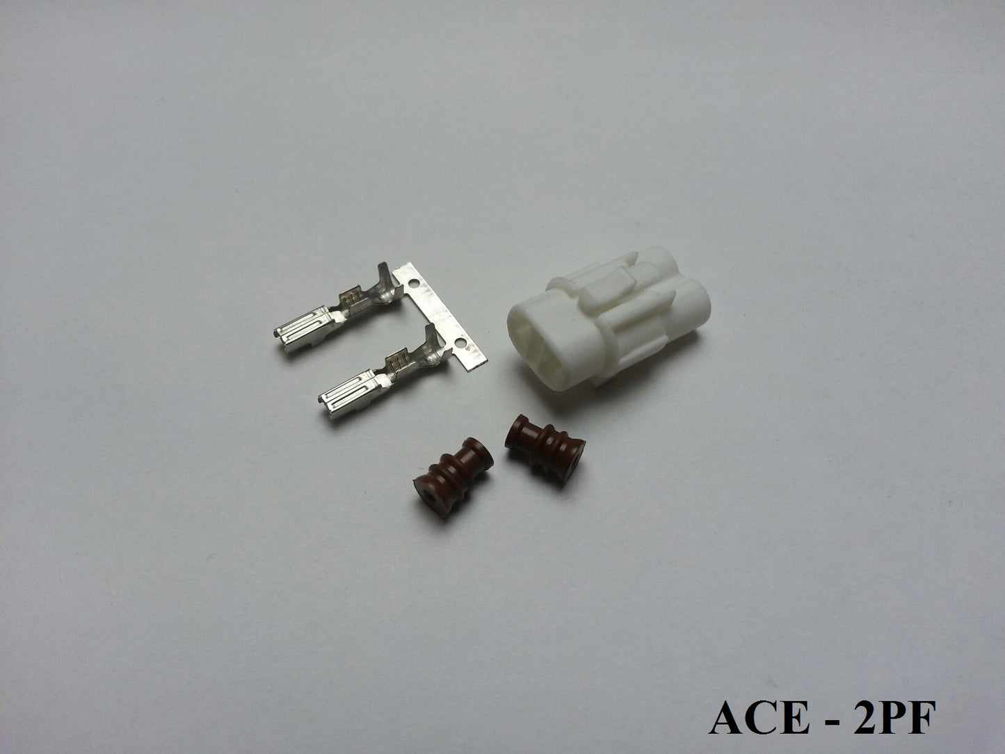Wasserdichter Steckersatz schwarz oder weiss (2-Pin)