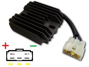 MOSFET UB-CARR201 charging/voltage regulator for Kawasaki, Suzuki, Yamaha, also suitable for lithium-ion
