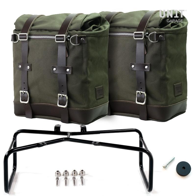 Zwei 22-30-Liter-Scram-Seitentaschen aus Segeltuch + NineT-Serie Double Frame