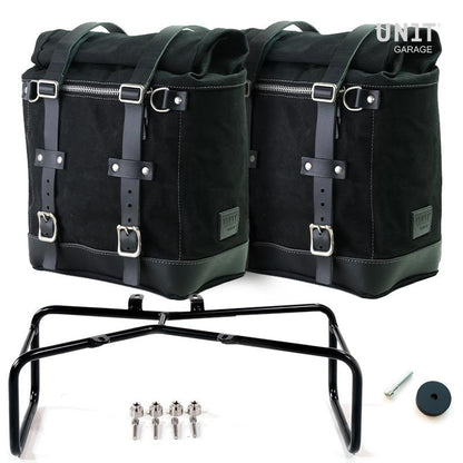 Zwei 22-30-Liter-Scram-Seitentaschen aus Segeltuch + NineT-Serie Double Frame