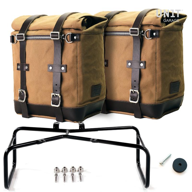 Zwei 22-30-Liter-Scram-Seitentaschen aus Segeltuch + NineT-Serie Double Frame