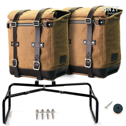 Zwei 22-30-Liter-Scram-Seitentaschen aus Segeltuch + NineT-Serie Double Frame