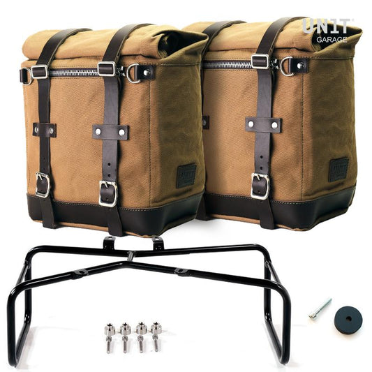 Zwei 22-30-Liter-Scram-Seitentaschen aus Segeltuch + NineT-Serie Double Frame