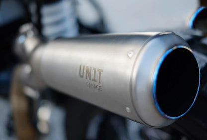 Hohe Auspuffanlage aus Titan RnineT