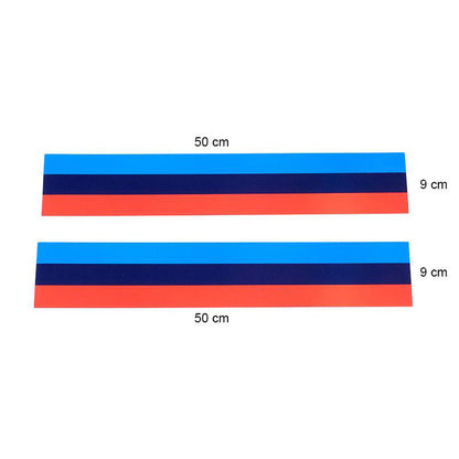 Ein Meter Motorsportaufkleber H9
